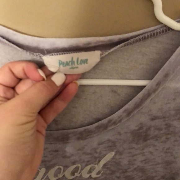 PeachLove distressed tee - Picture 3 of 3